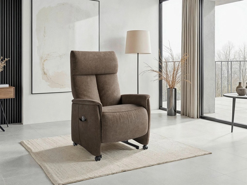 XXXLutz RELAXAČNÉ KRESLO, textil, hnedá Sit & More - Online Only obývacie izby - 00014403247F