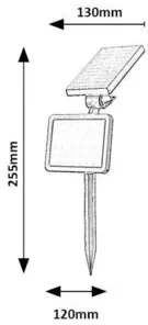 Rabalux KELNA LED solárna lampa 77011