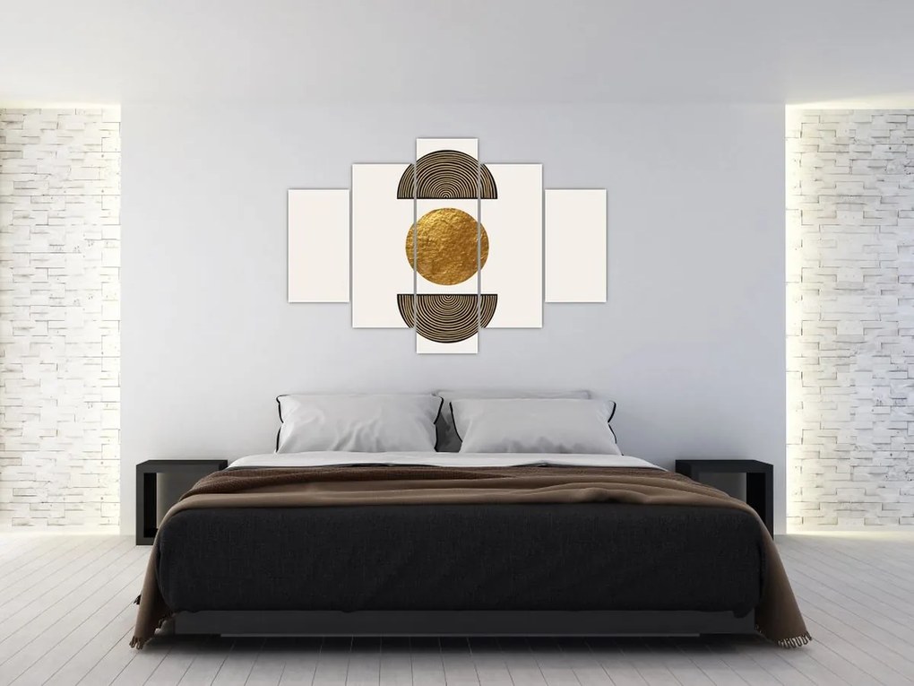 Obraz - Zlatý ornament N⁰1 (150x105 cm)