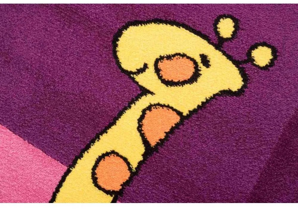 Detský kusový koberec Bany fialový 80x150cm