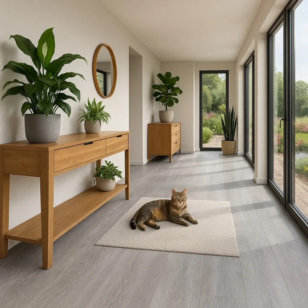 Vinylová podlaha kliková Green line Dub šedý, 1190 x 180 mm, Egibi