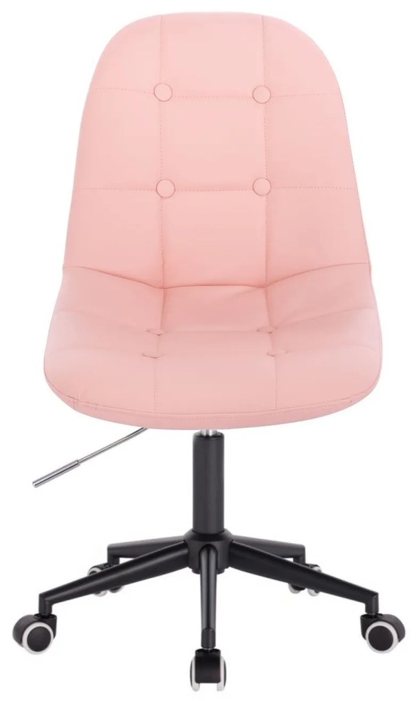 LuxuryForm DESIGN Stolička SAMSON na čierne podstave s kolieskami - ružová