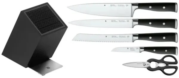 WMF - Sada kuchynských nožov v stojane GRAND CLASS 6 ks