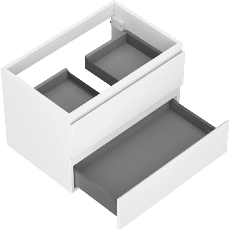 Mexen Orio, kúpeľňová skrinka 70 cm, 2 zásuvky, biela matná, 91A10-07047-2-BFF01