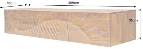 TV-skrinka 46646 Scorpion 200cm Drevo Mango - Komfort-nábytok
