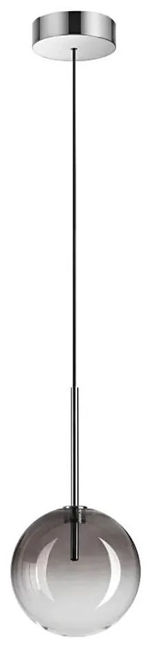 Ideal Lux - LED Luster na lanku EQUINOXE 1xG4/2W/230V pr. 15 cm chróm/dymová