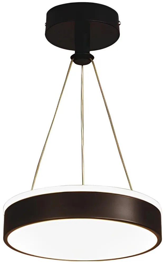 LED Luster na lanku LED/12W/230V 4000K čierna