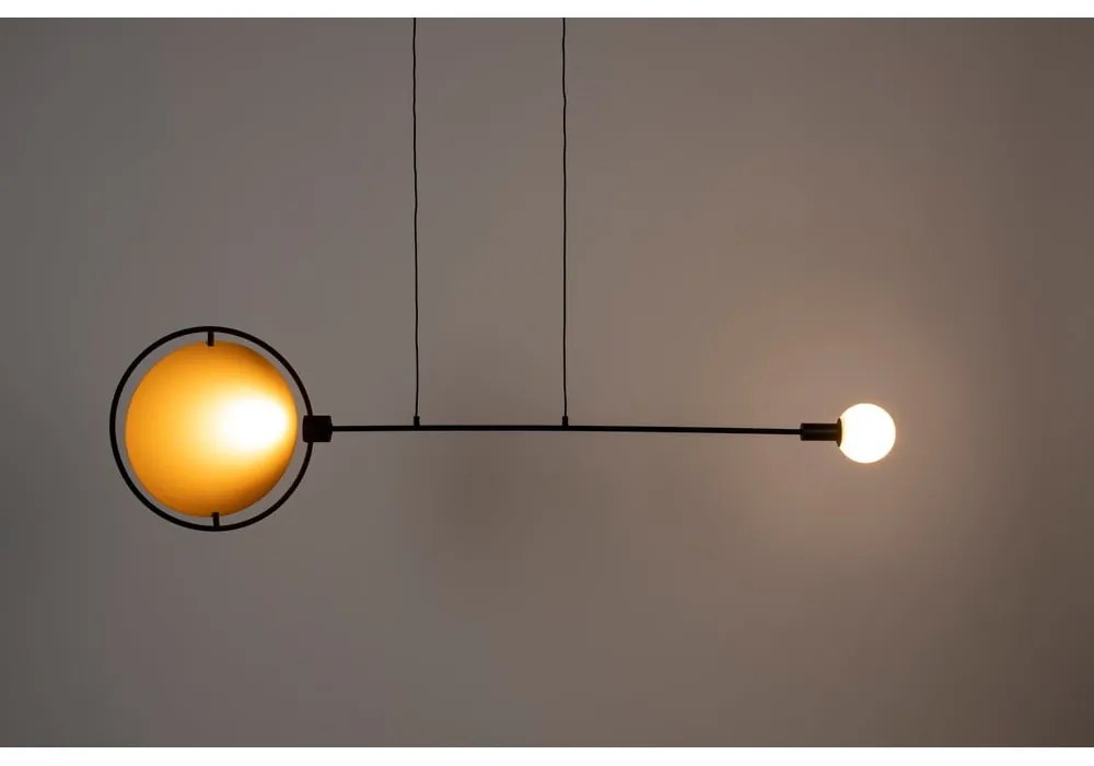 LED stmievateľné závesné svietidlo v okrovožltej a čiernej farbe Sirius – Zuiver