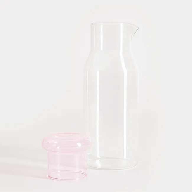 Karafa LATTRICE s ružovým vrchnákom 758058 850 ml