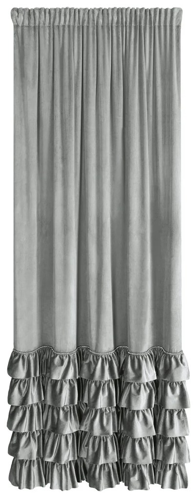 ZATEMŇOVACÍ ZÁVES NA PÁSKE CARLI 140X270 CM STRIEBORNÁ