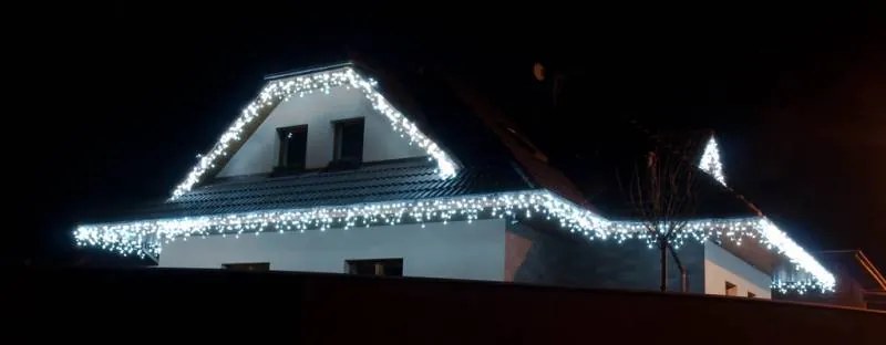 DECOLED LED rampouchy světelné, 3× 0,5 m, ledově bílá, 114 diod, IP67, černý kabel Easy Fix