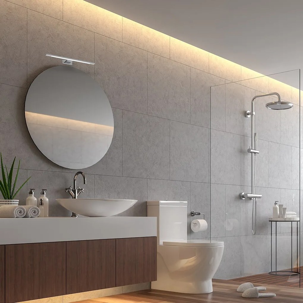 Nástenné LED svietidlo Shine, 1x LED 7w, 4000k, (40 cm), ch