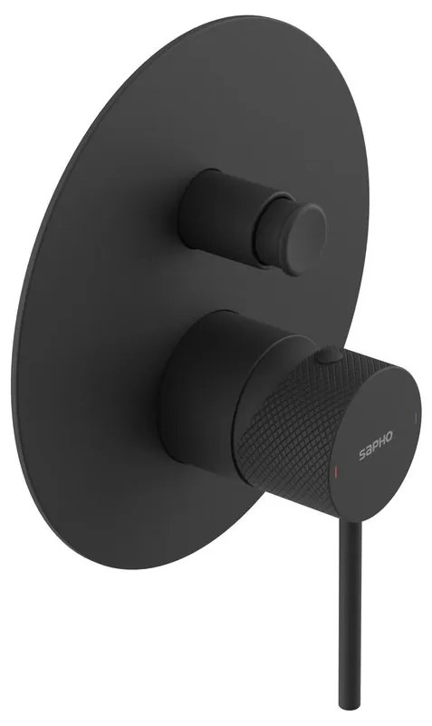 Sapho Sapho, ULTRASAN podomietková sprchová batéria, 2 výstup, čierná mat, UT042VB
