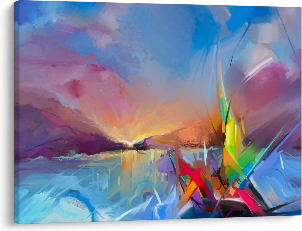 Obraz - Západ slnka (70x50 cm)