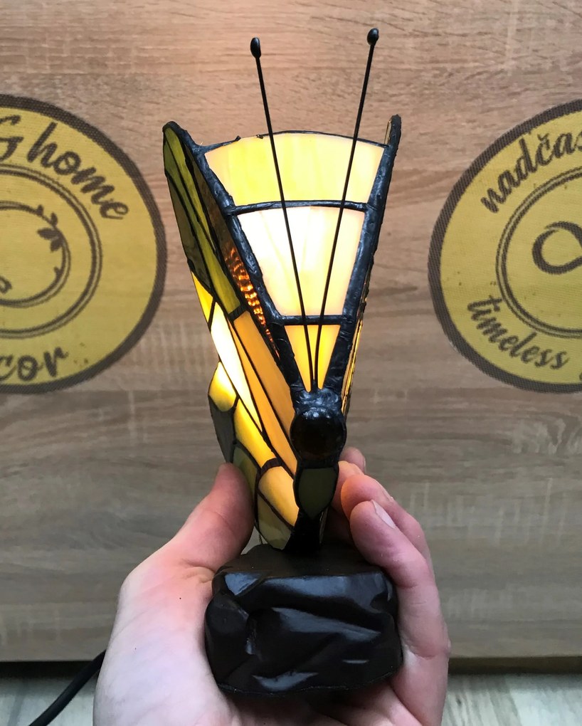 Detská lampa vitrážová MOTÝĽ_G