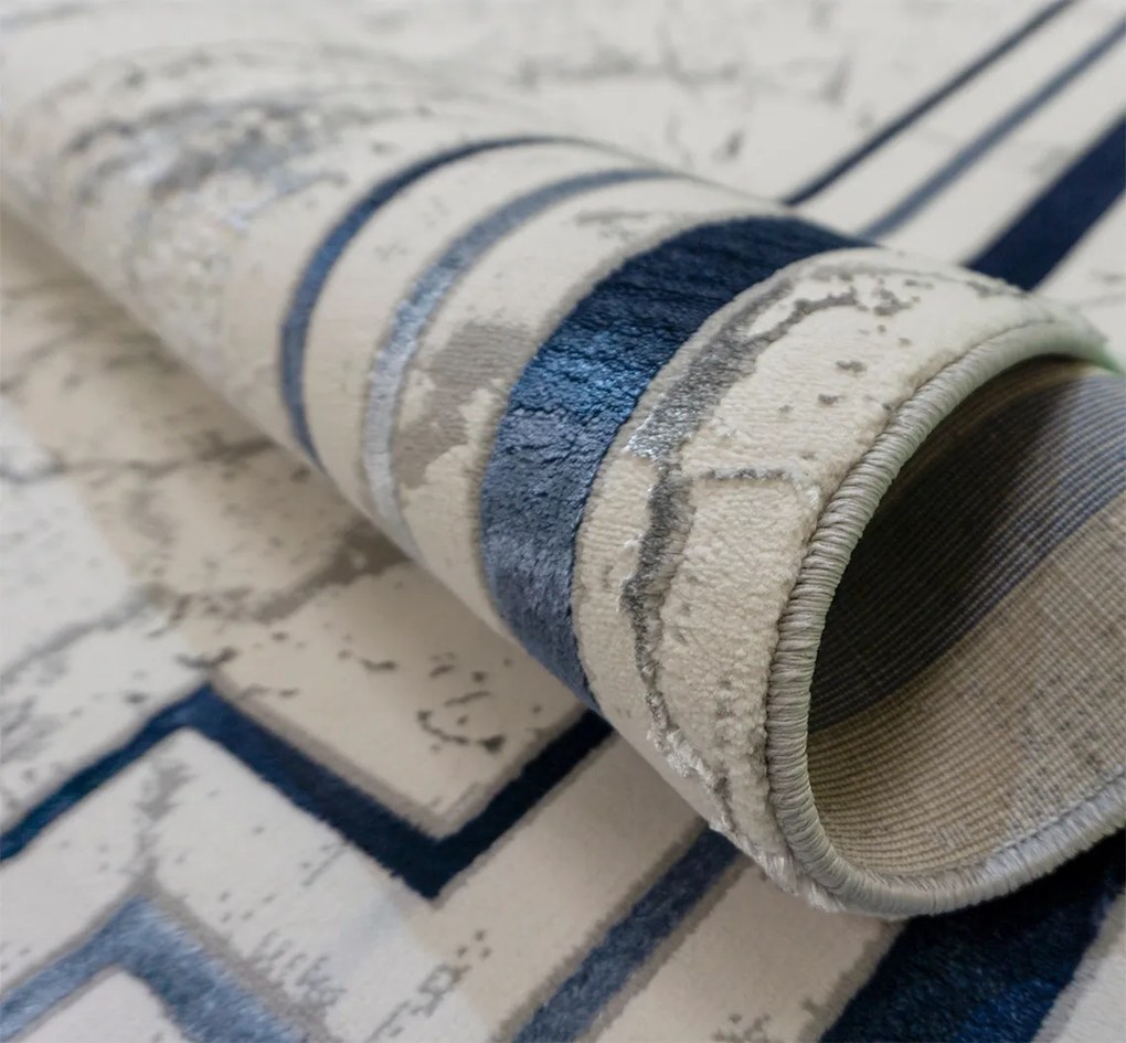 Koberec Allianz 6309 NAVY – námornícka modrá, obdĺžnikový Rozmer: 60x100 cm