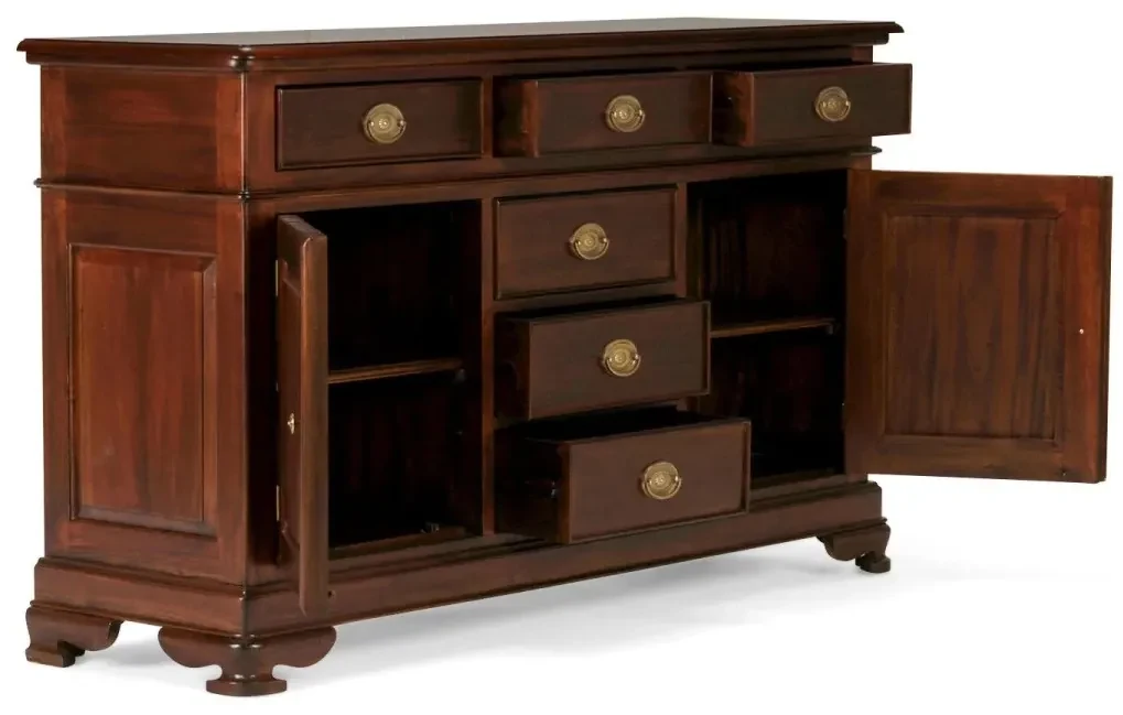 furniture-nabytek.cz - Masívny príborník Cambridge II z mahagónu, lakovaný, hnedý