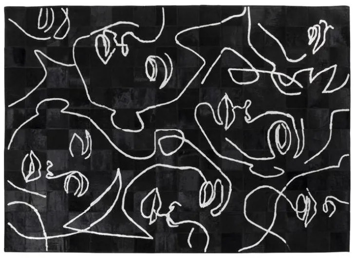 Art Faces koberec čierny 170x240 cm