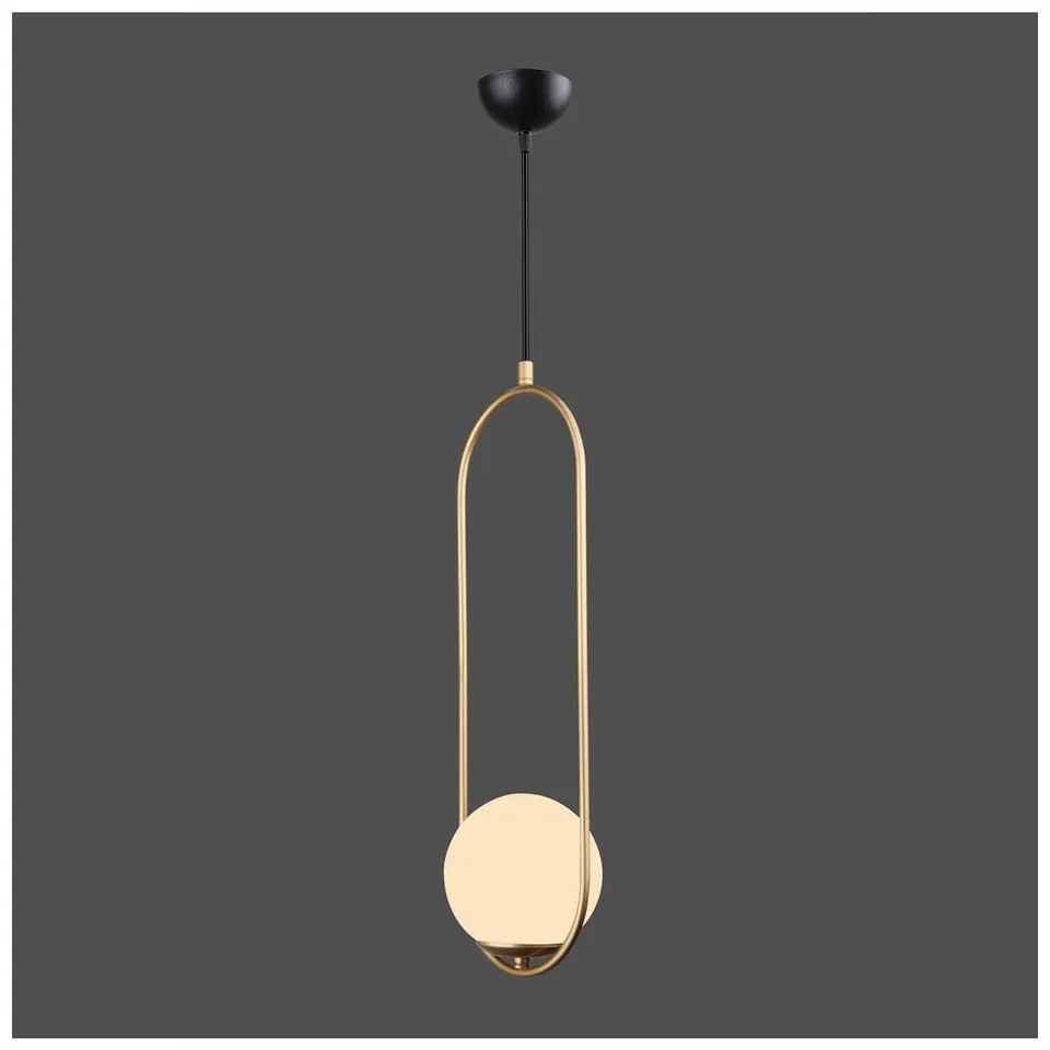 Závesné svietidlo v zlatej farbe Squid Lighting Arch, výška 146 cm