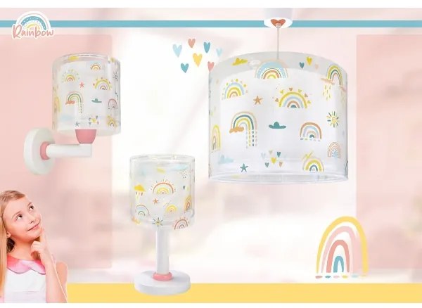 Dalber 41199 - Detská nástenná lampa RAINBOW 1xE27/15W/230V pestrofarebná