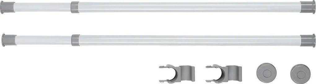 Wenko Set 2 teleskopických horizontálnych tyčí Herkules, biela