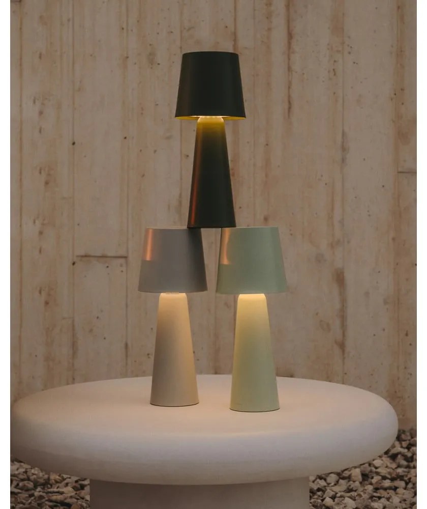 LED prenosné stmievateľné vonkajšie svietidlo na USB ø 16 cm Arenys – Kave Home