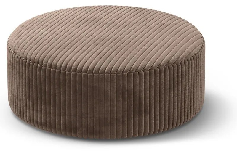 Hnedý menčestrový taburet Dia – Micadoni