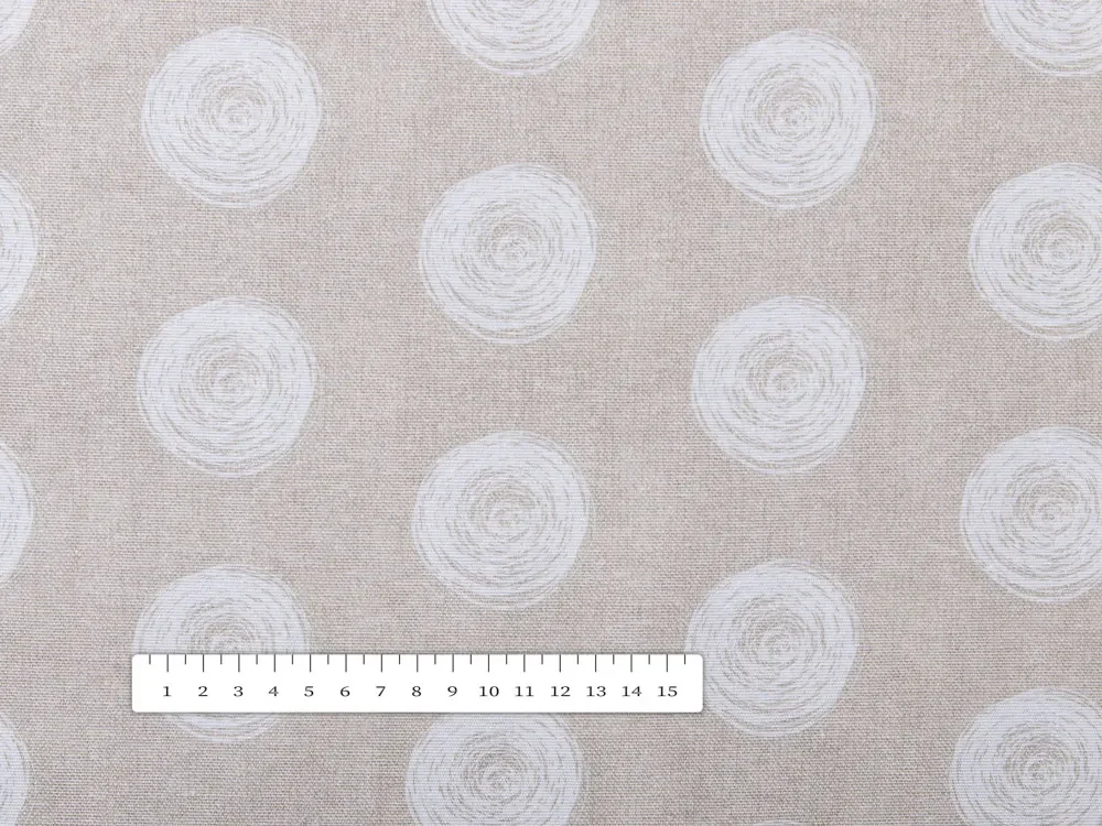 Biante Dekoračný obdĺžnikový obrus Leona LN-133 Biele klbká na režnom 130x200 cm