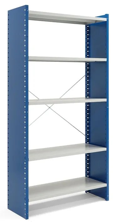 Regál MIX, základná sekcia, plný rám, 2100x1000x400 mm