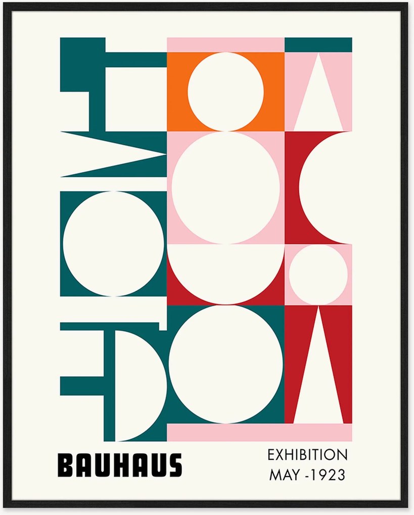 Nástenná dekorácia v ráme Bauhaus Exhibition May 1923