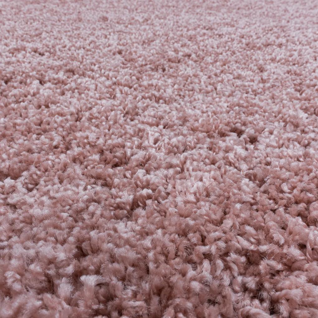 Ayyildiz koberce Kusový koberec Sydney Shaggy 3000 rose kruh - 120x120 (priemer) kruh cm