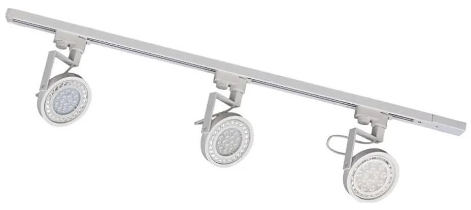 Zuma Line 3561 - Bodové svietidlo v lištovom systéme MASTER 3xGU10/15W/230V biela