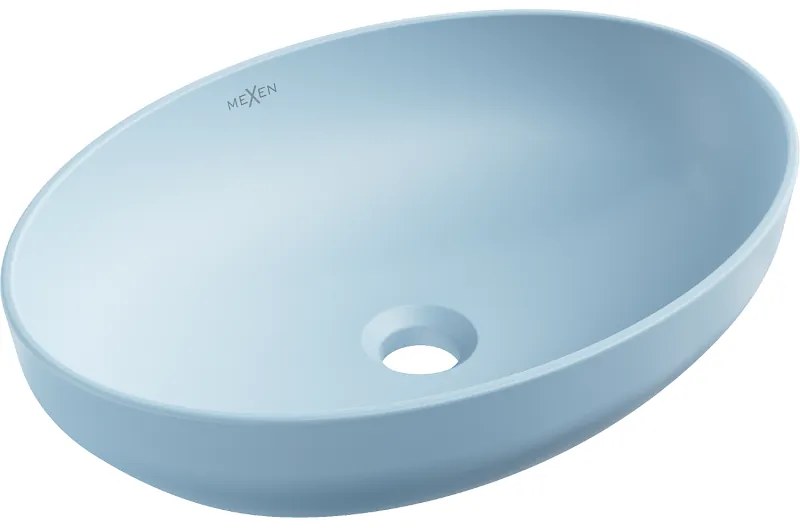 Mexen Cornelia, umývadlo na dosku 50 x 36 cm, modrá matná, 21885049