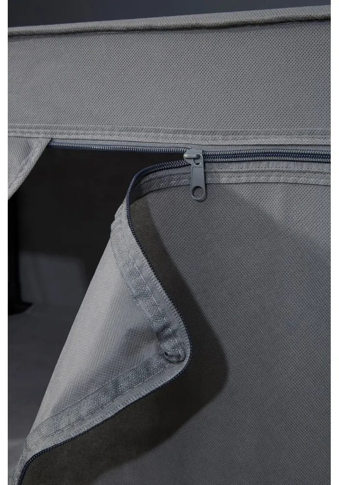 Sivá látková šatníková skriňa 90x160 cm Dara – Premier Housewares