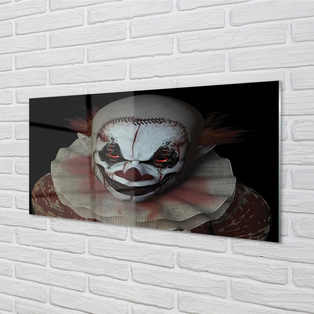 Nástenný panel  scary clown 125x50 cm