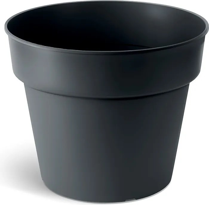 Plastový kvetináč PLANTIS čierny matný