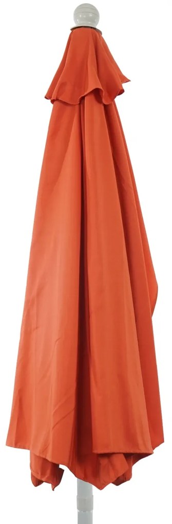 Slnečník polkruh Parla - polyester/hliník - 300cm terakota so stojanom