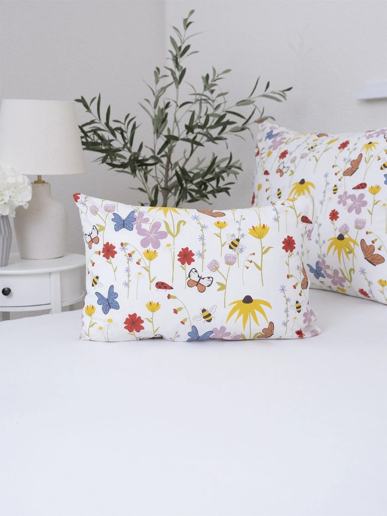 Bavlnená obliečka na vankúš Renforcé 40 × 60 cm - Motýliky