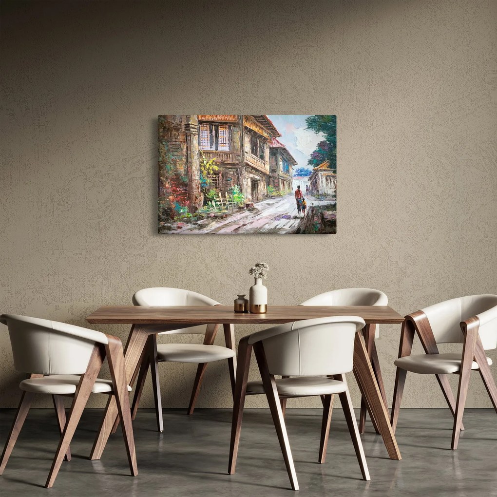 Obraz Filipínske dediny, Ázia (90x60 cm)