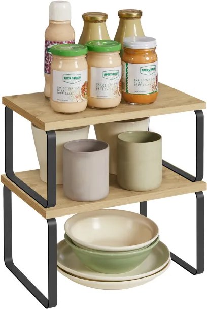 Set stohovateľných poličiek KCS02B88 dub artisan (2 ks)