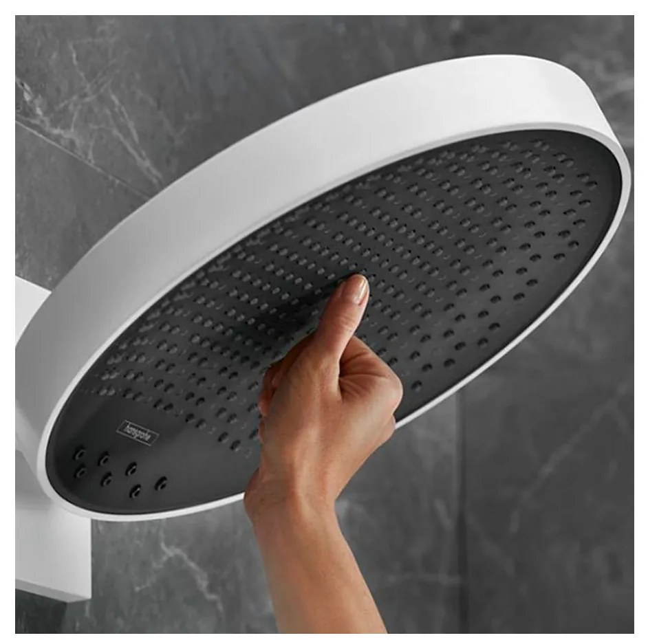 Hansgrohe Rainfinity, hlavová sprcha 360 3jet s pripojením na stenu, biela matná, HAN-26234700