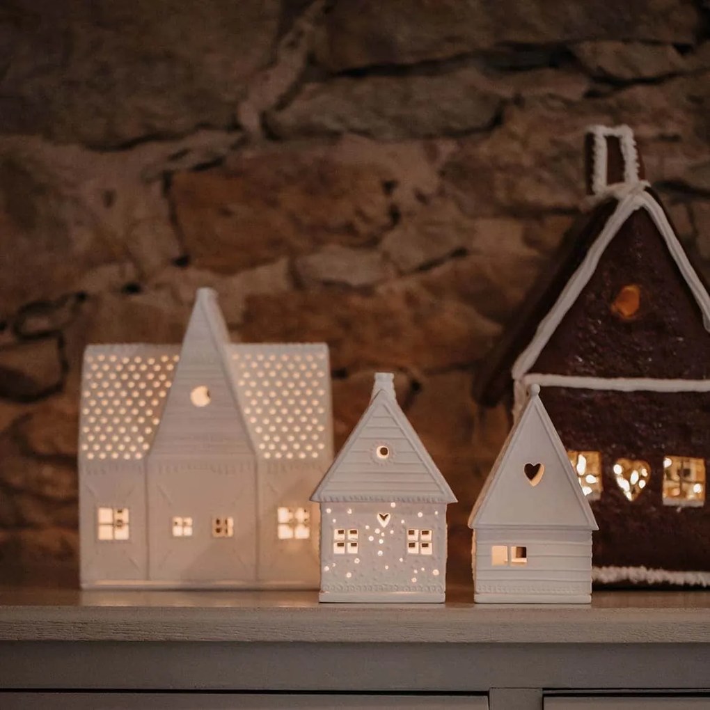 räder Porcelánový svietnik Gingerbread House Large