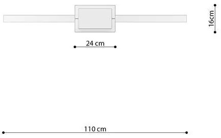 Závesná lampa RIO 110 biela 4000K