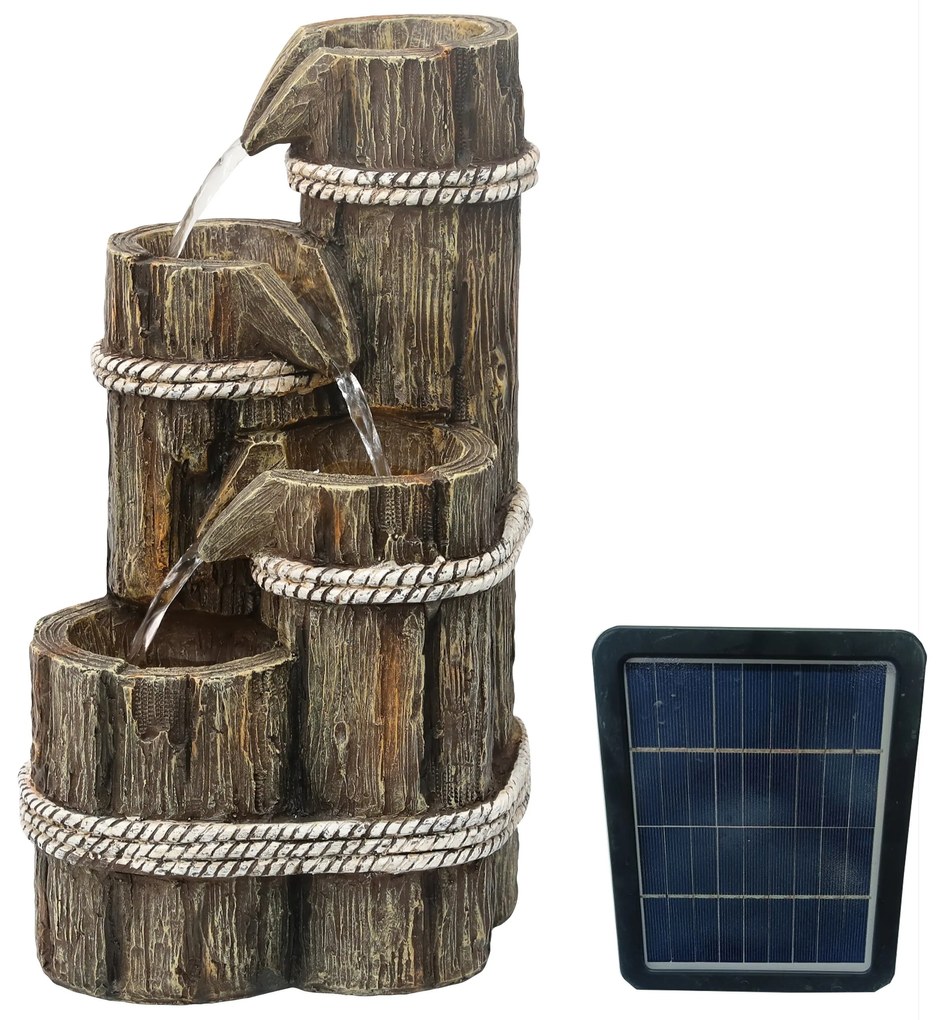 Záhradná solárna fontána BestBerg SF-24 / polyresin / 24 x 19 x 40,5 cm