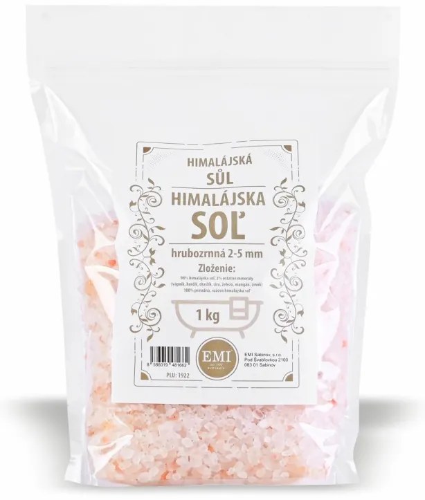 Himalájska soľ do kúpeľa 1 kg