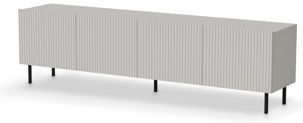 TV stolík Paxos 200 cm kašmír/čierny