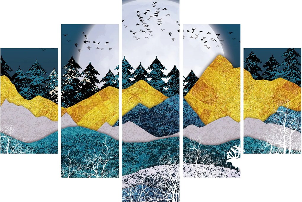 Obraz - Polárna krajina (150x105 cm)