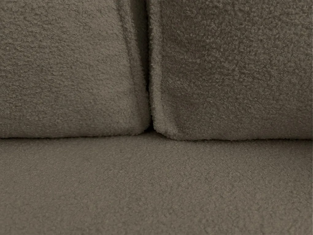 Rozkladacia obojstranná sedacia súprava do L SMART BOUCLE 232x143 cm, sivohnedá
