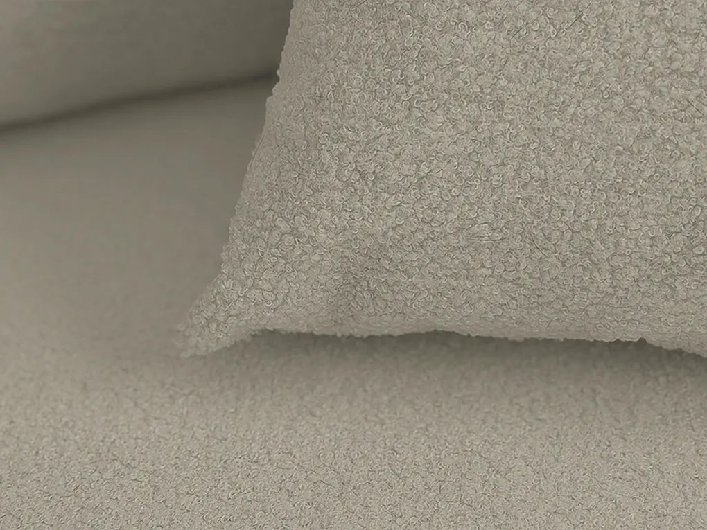 Rozkladacia obojstranná sedacia súprava do L SMART BOUCLE 232x143 cm, sivobéžová