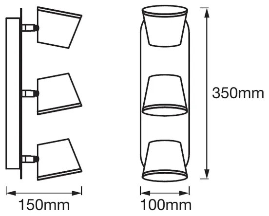 Ledvance - LED Kúpeľňové bodové svietidlo SPOT 3xLED/7W/230V IP44 3000/4000K